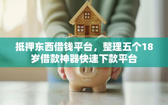 抵押东西借钱平台，整理五个18岁借款神器快速下款平台