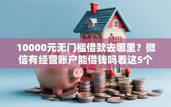 10000元无门槛借款去哪里？微信有经营账户能借钱吗看这5个平台