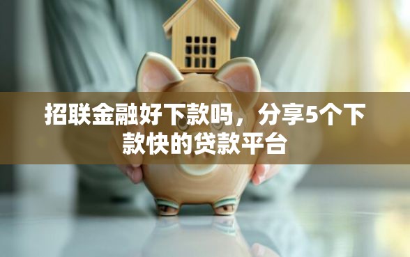 招联金融好下款吗，分享5个下款快的贷款平台