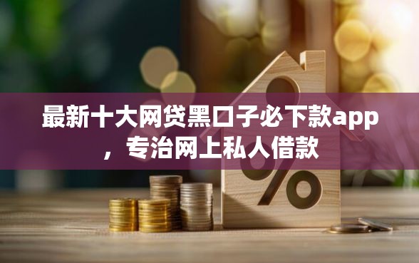 最新十大网贷黑口子必下款app，专治网上私人借款