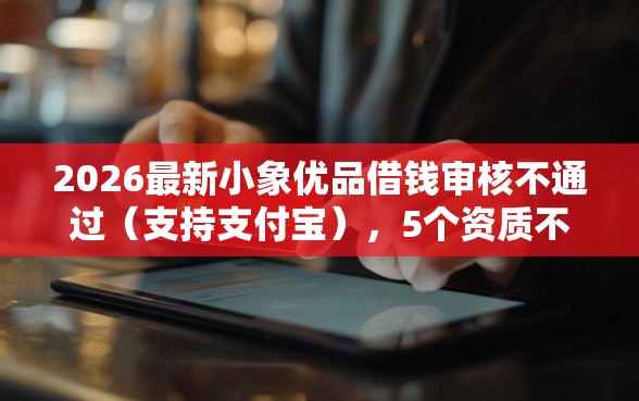 2026最新小象优品借钱审核不通过（支持支付宝），5个资质不好平台可以借100无私分享