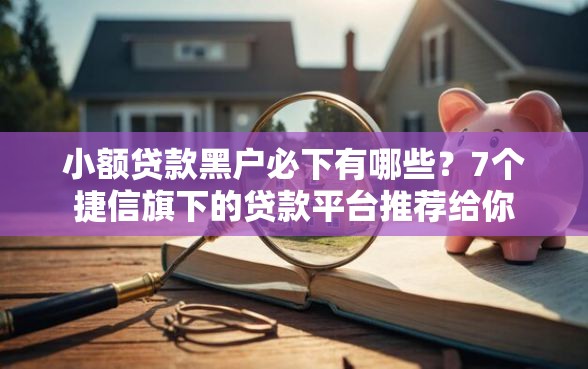 小额贷款黑户必下有哪些？7个捷信旗下的贷款平台推荐给你