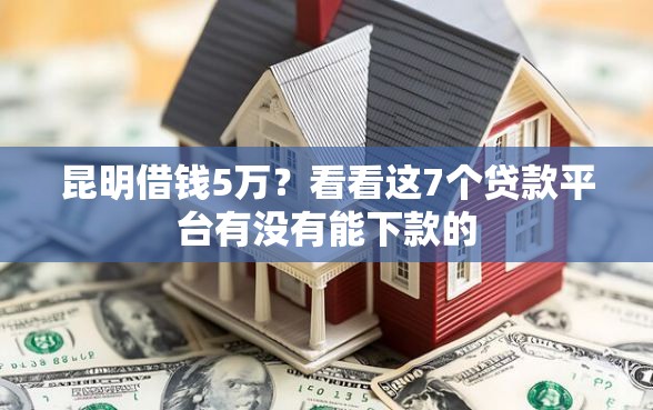 昆明借钱5万？看看这7个贷款平台有没有能下款的