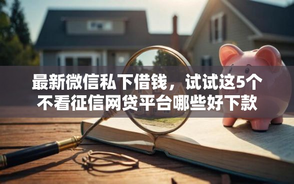 最新微信私下借钱，试试这5个不看征信网贷平台哪些好下款