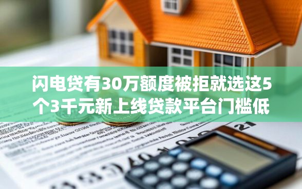 闪电贷有30万额度被拒就选这5个3千元新上线贷款平台门槛低app