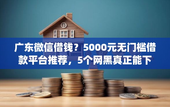 广东微信借钱？5000元无门槛借款平台推荐，5个网黑真正能下款的app盘点