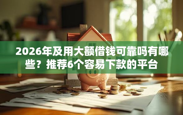 2026年及用大额借钱可靠吗有哪些？推荐6个容易下款的平台