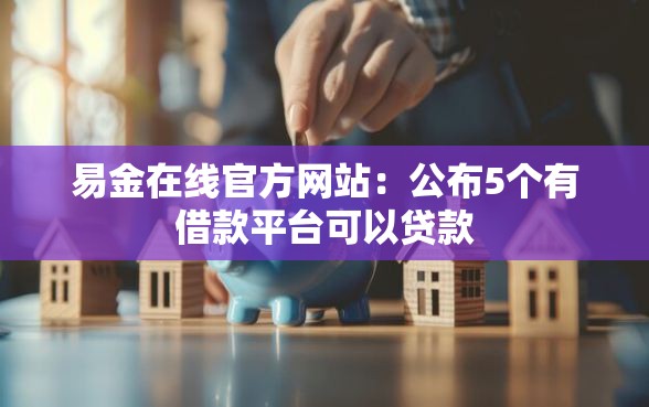 易金在线官方网站：公布5个有借款平台可以贷款