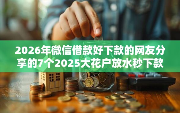 2026年微信借款好下款的网友分享的7个2025大花户放水秒下款的口子我觉得不错！