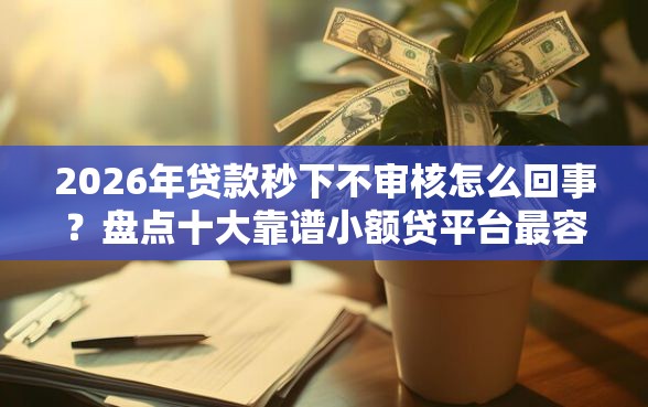 2026年贷款秒下不审核怎么回事？盘点十大靠谱小额贷平台最容易下款
