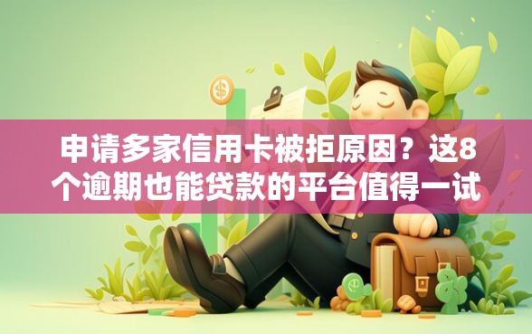 申请多家信用卡被拒原因？这8个逾期也能贷款的平台值得一试