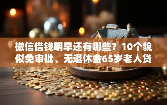 微信借钱明早还有哪些？10个貌似免审批、无退休金65岁老人贷款平台合集