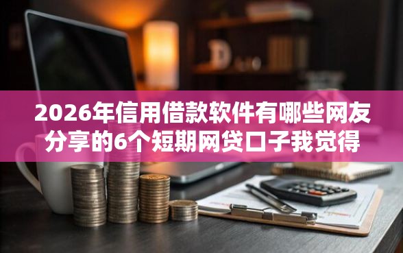 2026年信用借款软件有哪些网友分享的6个短期网贷口子我觉得不错！