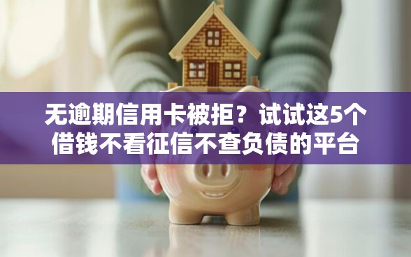 无逾期信用卡被拒？试试这5个借钱不看征信不查负债的平台