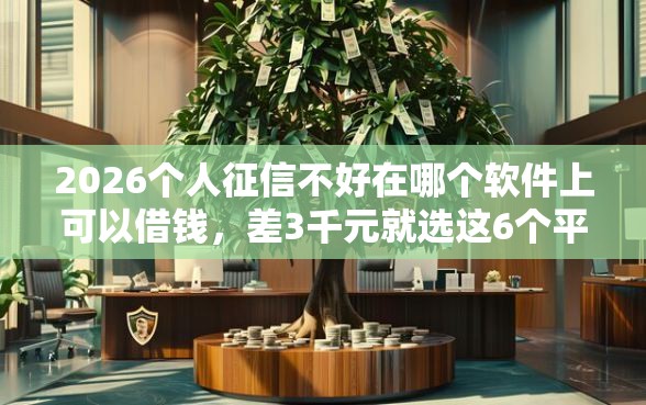 2026个人征信不好在哪个软件上可以借钱，差3千元就选这6个平台