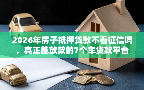 2026年房子抵押贷款不看征信吗，真正能放款的7个车贷款平台推荐