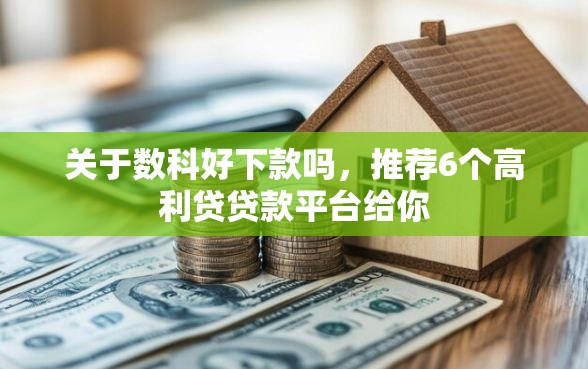 关于数科好下款吗，推荐6个高利贷贷款平台给你