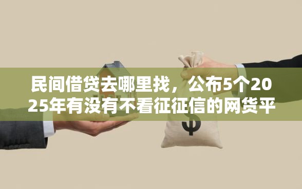 民间借贷去哪里找，公布5个2025年有没有不看征征信的网货平台