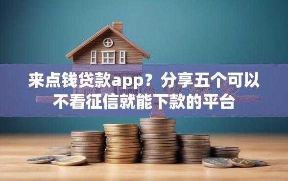 来点钱贷款app？分享五个可以不看征信就能下款的平台