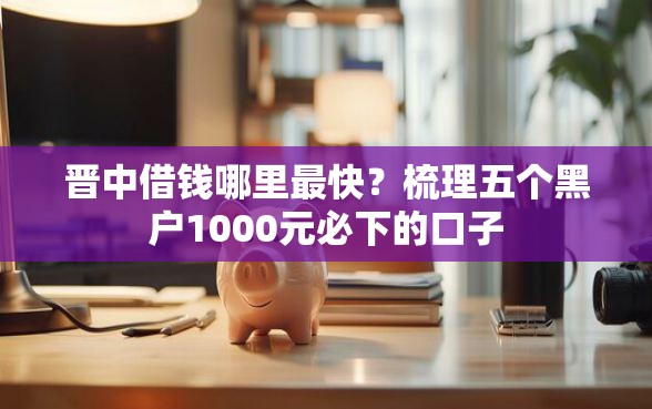 晋中借钱哪里最快？梳理五个黑户1000元必下的口子