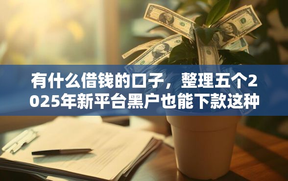 有什么借钱的口子，整理五个2025年新平台黑户也能下款这种