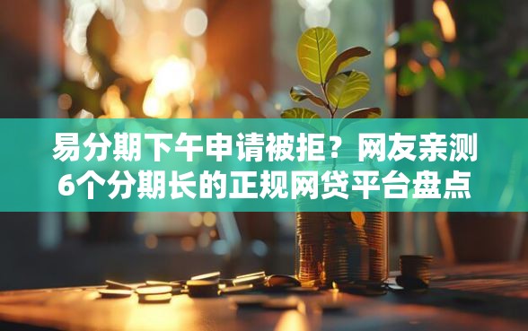 易分期下午申请被拒？网友亲测6个分期长的正规网贷平台盘点