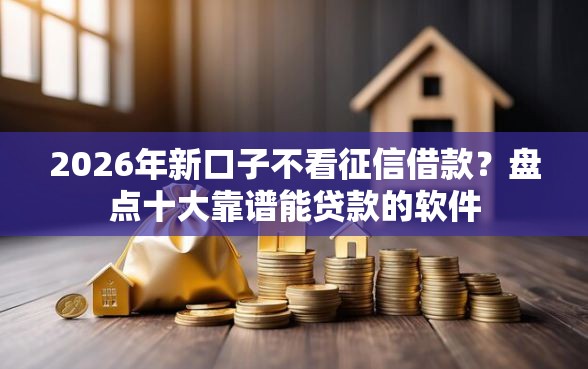 2026年新口子不看征信借款？盘点十大靠谱能贷款的软件