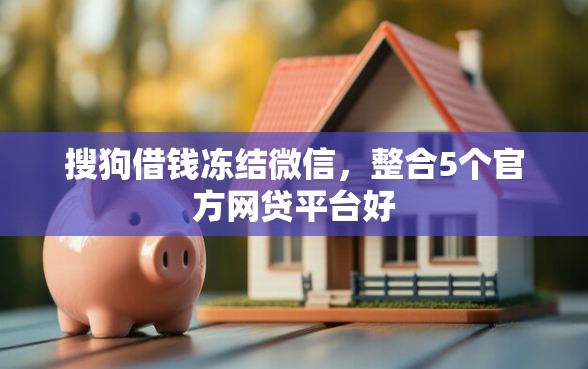 搜狗借钱冻结微信，整合5个官方网贷平台好