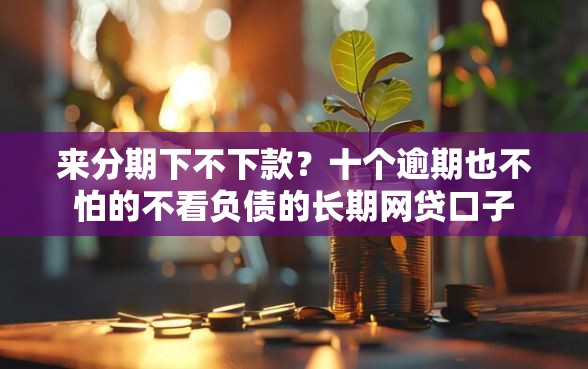 来分期下不下款？十个逾期也不怕的不看负债的长期网贷口子