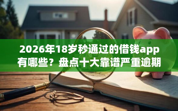 2026年18岁秒通过的借钱app有哪些？盘点十大靠谱严重逾期还能借到款的平台