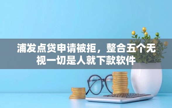 浦发点贷申请被拒，整合五个无视一切是人就下款软件