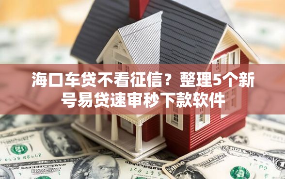海口车贷不看征信？整理5个新号易贷速审秒下款软件