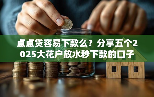 点点贷容易下款么?分享五个2025大花户放水秒下款的口子 点点贷容易下款么?分享五个2025大花户放水秒下款的口子