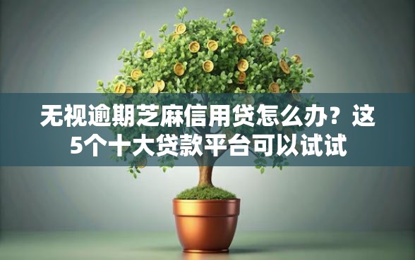 无视逾期芝麻信用贷怎么办？这5个十大贷款平台可以试试