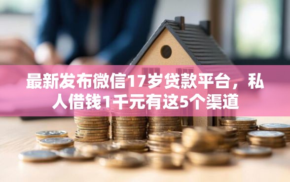 最新发布微信17岁贷款平台，私人借钱1千元有这5个渠道