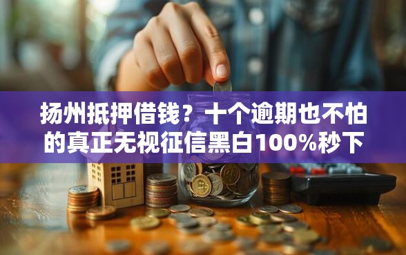 扬州抵押借钱？十个逾期也不怕的真正无视征信黑白100%秒下网贷