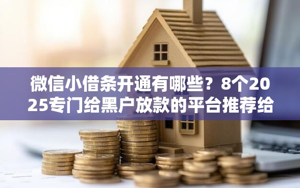 微信小借条开通有哪些？8个2025专门给黑户放款的平台推荐给你