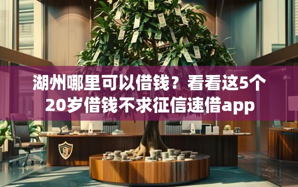 湖州哪里可以借钱？看看这5个20岁借钱不求征信速借app
