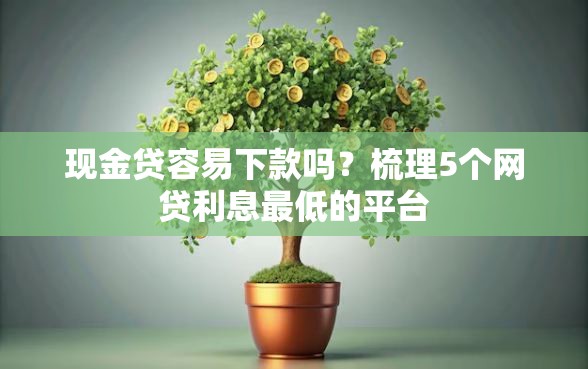 现金贷容易下款吗?梳理5个网贷利息最低的平台 现金贷容易下款吗?梳理5个网贷利息最低的平台