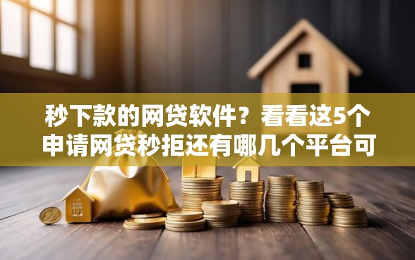 秒下款的网贷软件？看看这5个申请网贷秒拒还有哪几个平台可以借