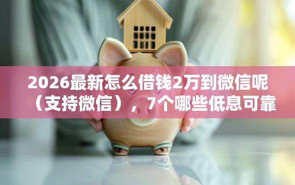 2026最新怎么借钱2万到微信呢（支持微信），7个哪些低息可靠可以分12期以上的借款平台无私分享