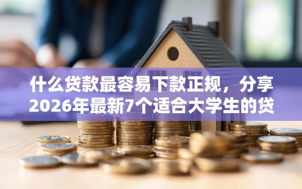 什么贷款最容易下款正规，分享2026年最新7个适合大学生的贷款平台