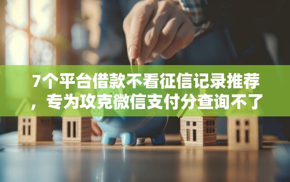 7个平台借款不看征信记录推荐，专为攻克微信支付分查询不了难题