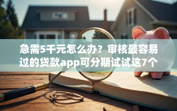 急需5千元怎么办？审核最容易过的贷款app可分期试试这7个无门槛平台