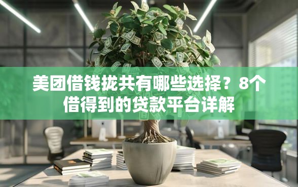 美团借钱拢共有哪些选择？8个借得到的贷款平台详解