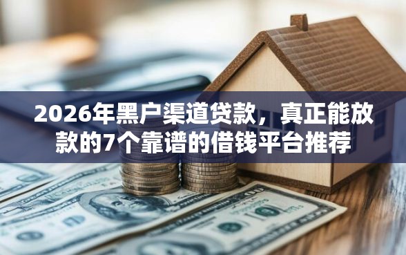 2026年黑户渠道贷款，真正能放款的7个靠谱的借钱平台推荐