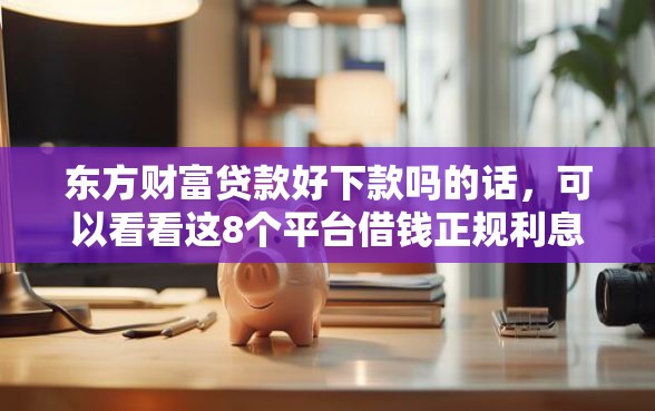 东方财富贷款好下款吗的话,可以看看这8个平台借钱正规利息最低 东方财富贷款好下款吗的话,可以看看这8个平台借钱正规利息最低