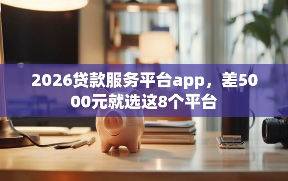 2026贷款服务平台app，差5000元就选这8个平台