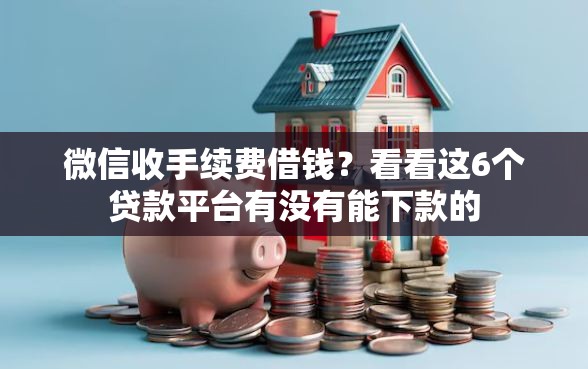 微信收手续费借钱？看看这6个贷款平台有没有能下款的