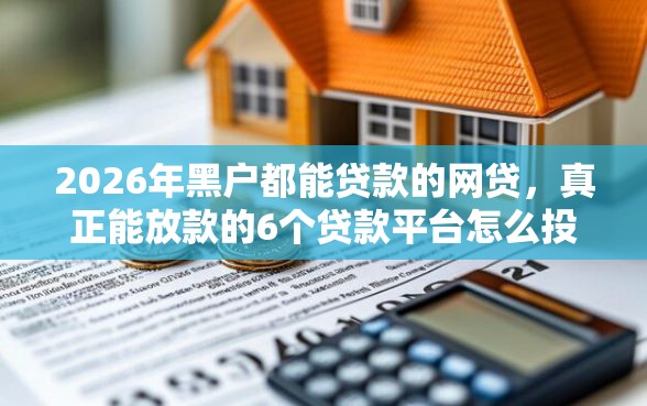 2026年黑户都能贷款的网贷，真正能放款的6个贷款平台怎么投诉推荐